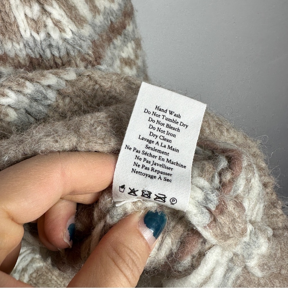 Loveshackfancy Beige And Cream Patterned Sweater - image 6